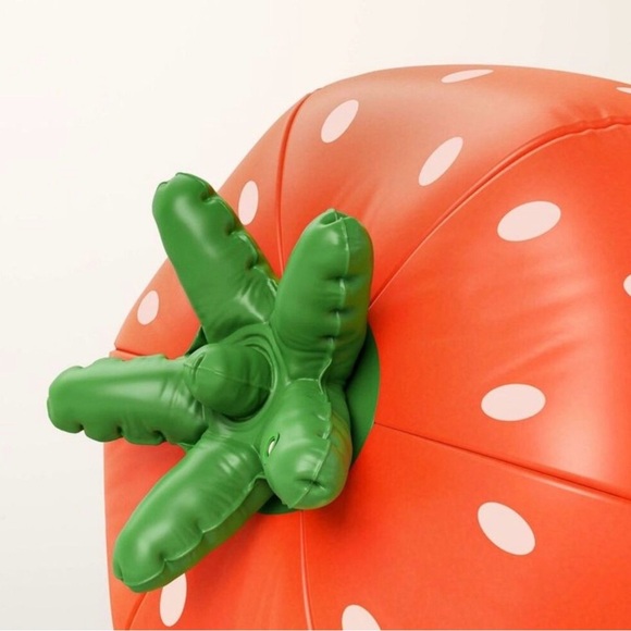 Kate Spade Red Strawberry Inflatable Pool Decor - Picture 4 of 6